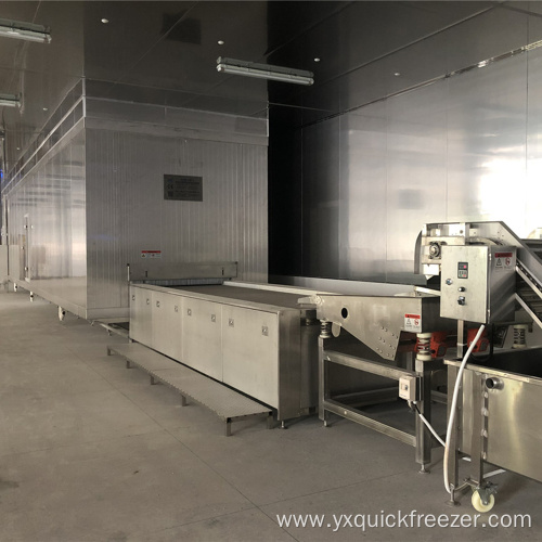 IQF Impingement Tunnel Freezer For Chicken